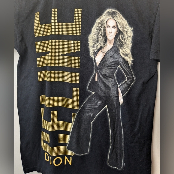CELINE DION World Tour 2008 Fruit Of The Loom Size Small Unisex 100% Cotton - Picture 2 of 8
